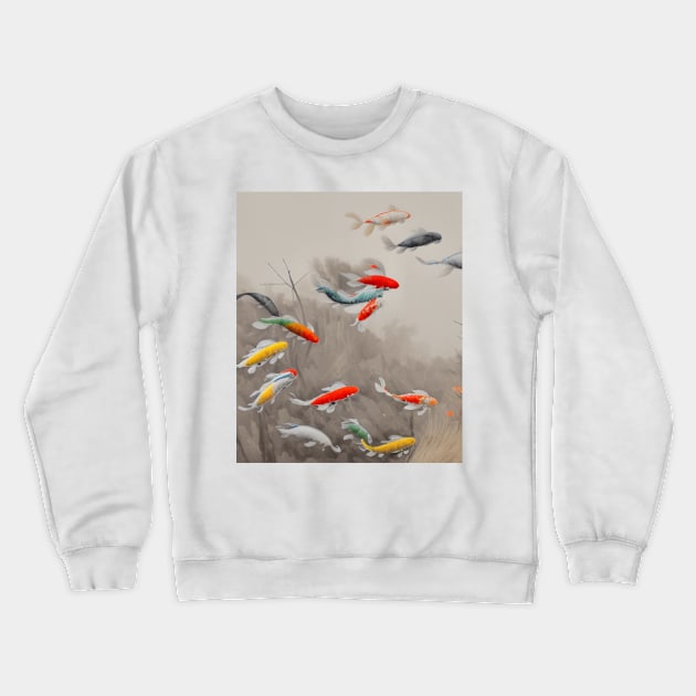 The Art of Koi Fish: A Visual Feast for Your Eyes 21 Crewneck Sweatshirt by Painthat